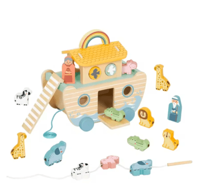 Barco de Madera Arca de Noé Juguete Didáctico1