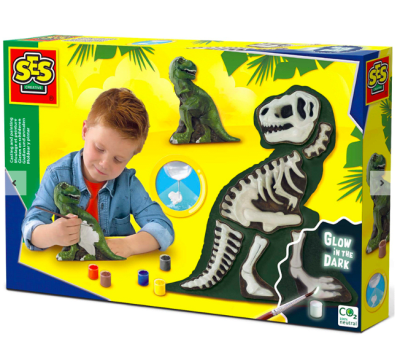 MOLDEA Y PINTA T-REX CON ESQUELETO1