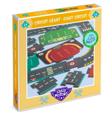 Puzzle gigante circuito de la ciudad Autos Locos cars- 24 Piezas1