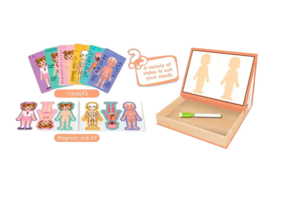 Caja de Aprendizaje Cuerpo Humano Magnética con Pizarra1