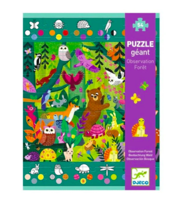Puzzle de Observación gigante El bosque 54 Piezas1