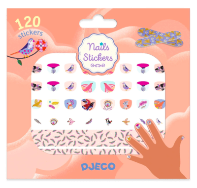Stickers para uñas de plumas1
