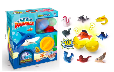 Set de 10 Sorpresas Animales Acuáticos1