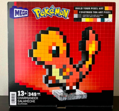 Mega Pokémon Bloques De Construcción Pixel Art Charmander1