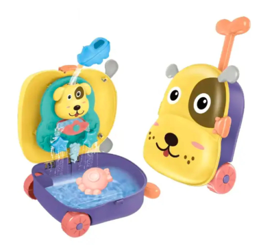 Maleta de Juguetes para Playa con Moldes y Pala Perrito1