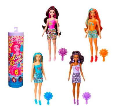 MUÑECA BARBIE COLOR REVEAL COLORES DEL ARCOÍRIS / MODELO ALEATORIO1