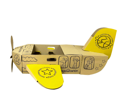 AVION MAGIA Y CARTON