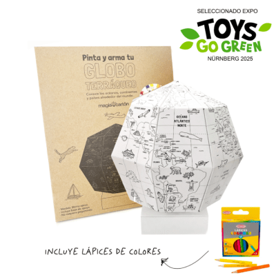 Globo Terráqueo + lápices 12 colores4