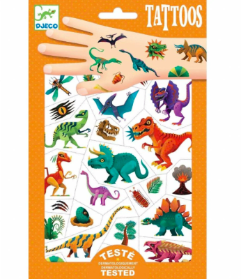 Tatuajes temporales dinosaurios1