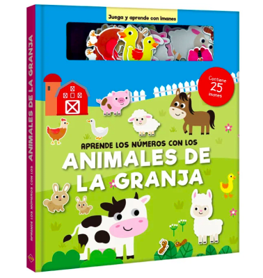 APRENDE LOS NÚMEROS CON LOS ANIMALES DE LA GRANJA (25 IMANES)1