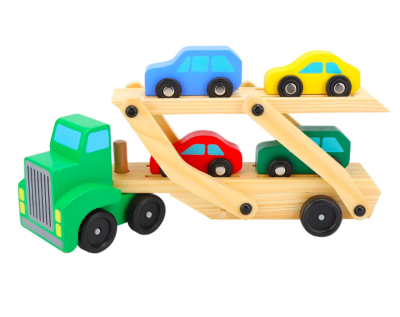 Camión Transportador de Autitos de Madera3
