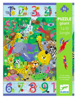 Puzzle Gigante 1 a 10 Jungla 54 piezas2