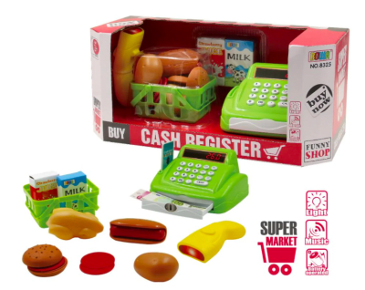 Caja Registradora de Juguete con Luces y Sonidos Verde1