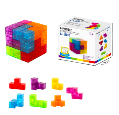 Set de Bloques Magnéticos Cubos Construcción 54 piezas5