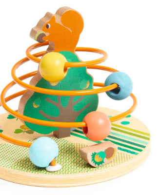 Juego de destreza de madera ábaco Rollnut3