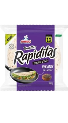 BIMBO TORTILLA RAPIDITA CHIA