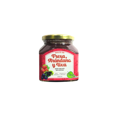 MERMELADA DE FRESA, ARÁNDANOS Y UVA