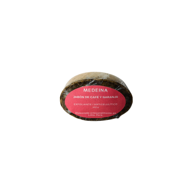 MEDEINA COSMETICA JABON DE CAFÉ Y NARANJA