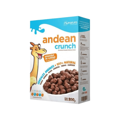 NUNATURA ANDEAN CRUNCH CEREALES ANDINOS CHOCOLATE CAJA1
