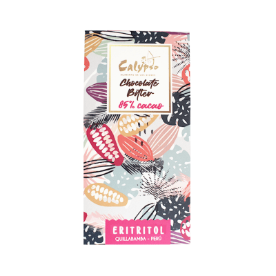 CALYPSO CHOCOLATE BITTER 85% CACAO ERITRITOL1
