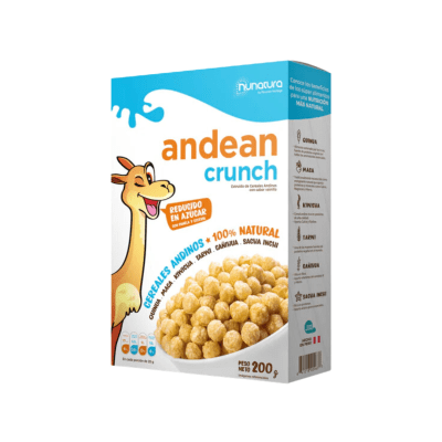NUNATURA ANDEAN CRUNCH CEREALES ANDINOS VAINILLA CAJA1
