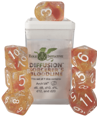 Set 7 dice w/Arch'd4: Sorcerer's Bloodline w/ Symbol