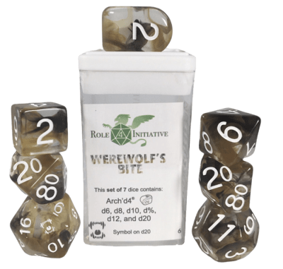 Set 7 dice w/ Arch'd4: Werewolf's Bite w/ Symbol