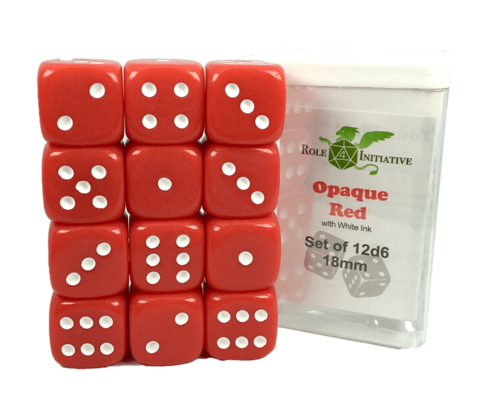 Set 12d6 Opaque Red w/ White Ink1
