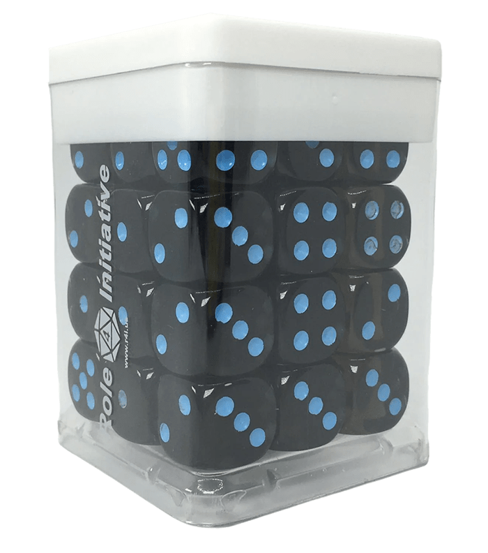 Set 12d6 Opaque Black w/ Lt Blue Ink1