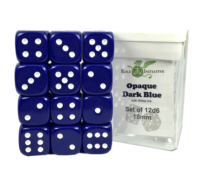 Set 12d6 Opaque Dark Blue w/ White1