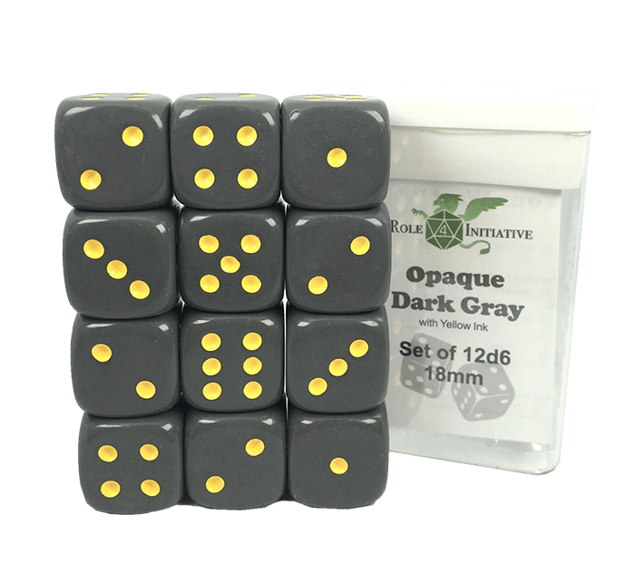 Set 12d6 Opaque Dark Gray w/ Yellow1