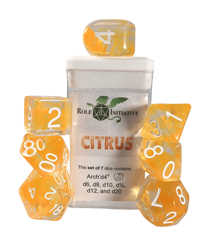 Set 7 dice w/ Arch'd4: Diffusion Citrus1