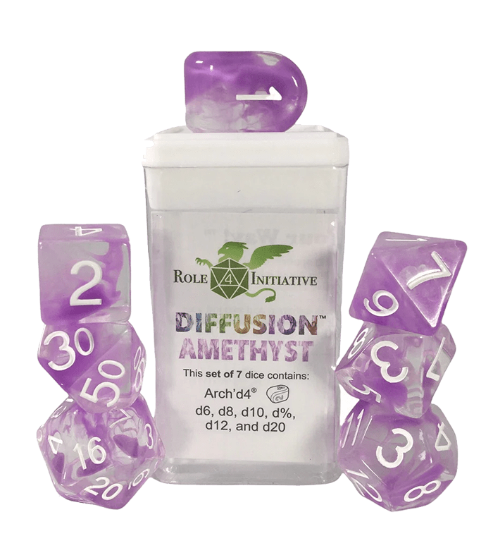 Set 7 dice w/ Arch'd4: Diffusion Amethyst1