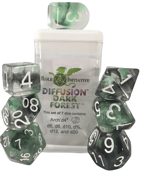 Set 7 Dice w/ Arch'd4: Diffusion Dark Forest1