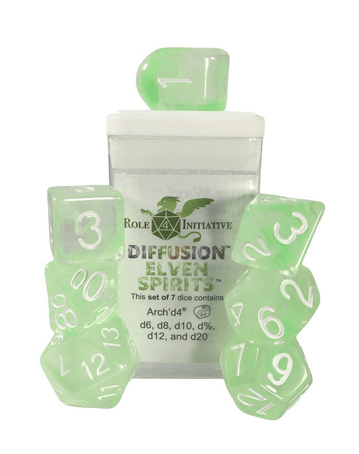 Set 7 Dice w/ Arch'd4: Diffusion Elven Spirits1