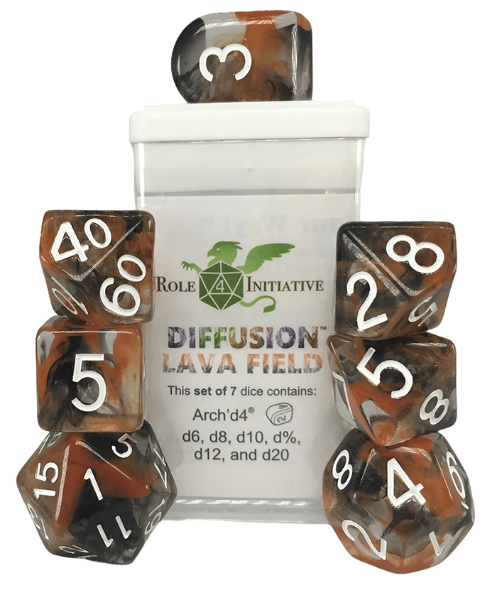 Set 7 Dice w/ Arch'd4: Diffusion Lava Field1