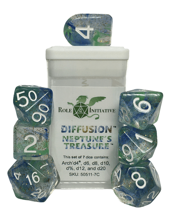 Set 7 dice w/ Arch'd4: Diff. Neptune's Treasure1