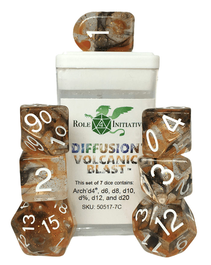 Set 7 Dice w/ Arch'd4: Diffusion Volcanic Blast1
