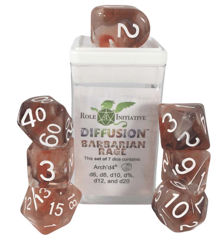 Set 7 dice w/ Arch'd4: Barbarian Rage w/ Symbol1