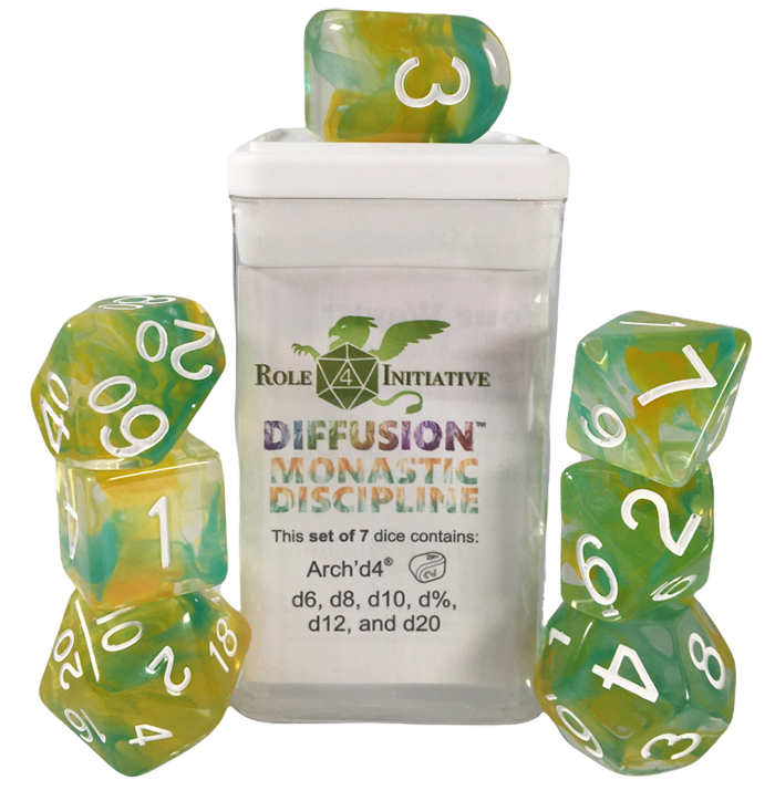 Set 7 dice w/Arch'd4: Monastic Discipline w/ Symbol1