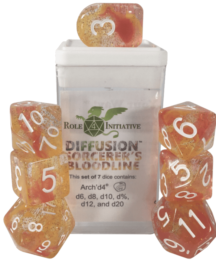 Set 7 dice w/Arch'd4: Sorcerer's Bloodline w/ Symbol1