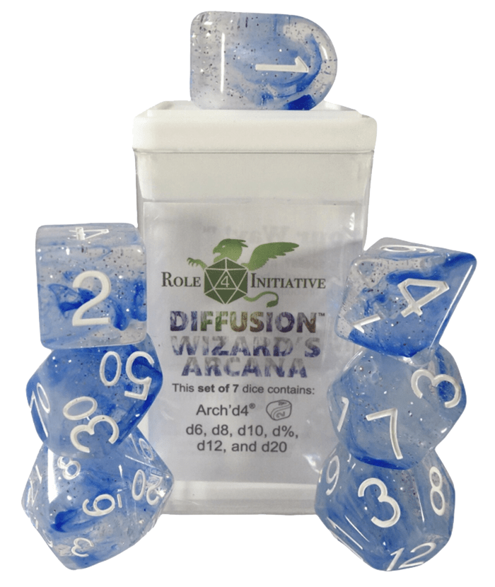 Set 7 dice w/ Arch'd4: Wizard's Arcana w/ Symbol1