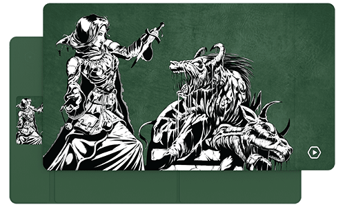 ETB Playmat Art Masters - Beast Within by Phil Stone7