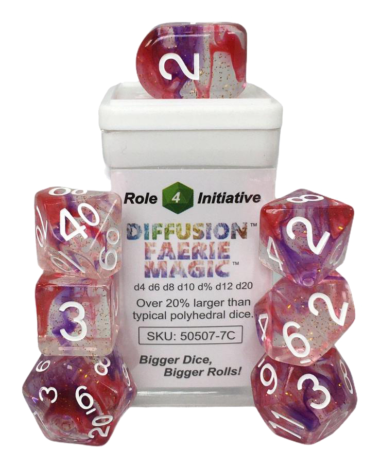 Set 7 dice w/ Arch'd4: Diffusion Faerie Magic1