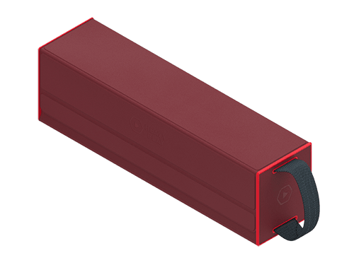 RFG DeckBox Carrier 500DS Barbarian Red1