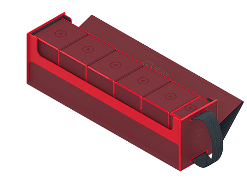 RFG DeckBox Carrier 500DS Barbarian Red6