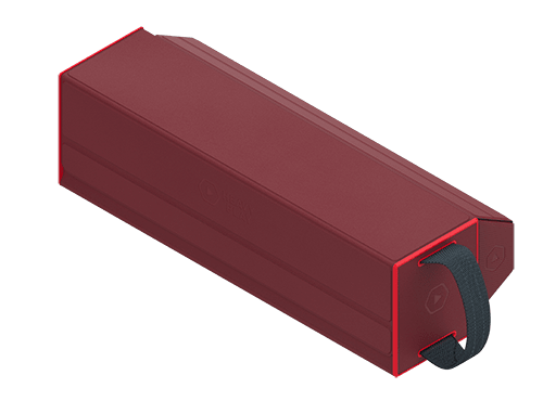 RFG DeckBox Carrier 500DS Barbarian Red10