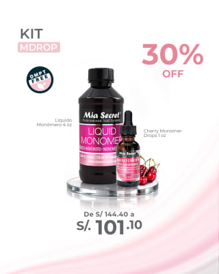 Monómero 4 oz DMTP free + Gotas para Monómero Cherry1