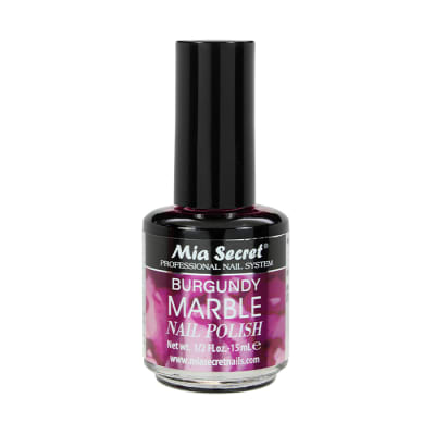 BURGUNDY MARBLE NAIL POLISH2