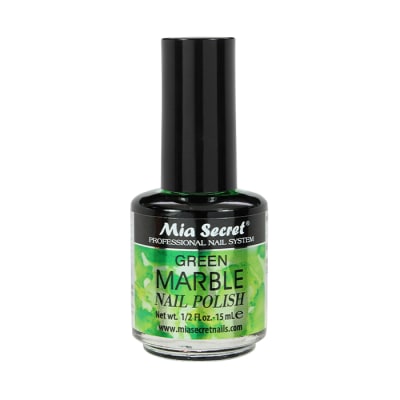GREEN MARBLE NAIL POLISH2